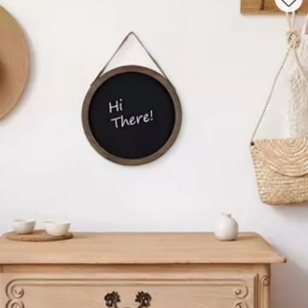 HANGING MESSAGE BLACKBOARD FARMHOUSE STYLE 12 x 15 BNWT SO 1 Left